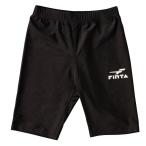 ＜受注生産品 納期約4週間 1着からOK＞　フィンタ（FINTA）　FT6158　0500　ブラック　サッカー　ジュニア ショートスパッツ　20SS