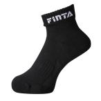 フィンタ（FINTA）　FT8025　0500　サッカー　ブラック　ストッキング　ショートソックス　20SS