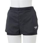 Speedo(スピード) SFW81904 K スイミング 水着 2イン1アクロスショーツ 19FW