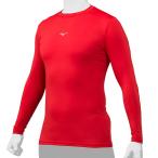 < кошка pohs отправка бесплатная доставка > Mizuno (MIZUNO) 12JABC1162 бейсбол Vaio gi Arrow шея длинный рукав нижняя рубашка красный 24SS