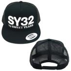 SWEET YEARS( Suite year z) SY32 10044 53 BLACK×WHITE футбол футзал 3D LOGO SNAPBACK MESH CAP 20SS
