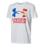 アンダーアーマー（UNDER ARMOUR）　1371812　100　マルチSP　ジュニア　UA テック フラッグ ロゴ ショートスリーブ Tシャツ　22SS
