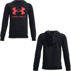 アンダーアーマー（UNDER ARMOUR）　1372204　002　マルチSP　ジュニア　UA ライバルフリース ロゴ フーディー　21FW