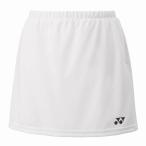 <ネコポス発送 送料無料> Yonex(ヨネックス) 26170 011 テニス スコート レディース スカート(インナースパッツ付) ホワイト 24FW