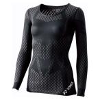 Yonex（ヨネックス）　レディース Uネック長袖シャツ　STBA1507　ウエルネス　Tシャツ　ブラック  14SS
