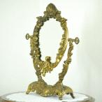 SOLD#8576b античный смешанные товары подставка настольный зеркало Франция . производство латунь 1950 годы Europe античный рынок прямой импорт 