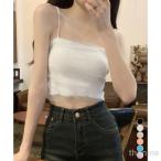 チュールキャミソールトップス 夏 