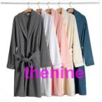 ショッピングペア カップル バスローブ ルームウェア メンズ レディース 男女兼用 春夏秋 ロング丈 ガウン パジャマ 部屋着 ペア カップル 大きいサイズ 寝巻き お風呂上がり 単品一点