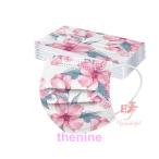 マスク 50枚入 使い捨てマスク おしゃれ 花柄 カラーマスク 大人用 不織布マスク 通勤   女性 成人 個性的マスク 3層構造 マスク