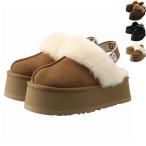 【並行輸入品】 UGG スリッポン FUNKETTE 厚底 スリッパ 5cmヒール シープファー シューズ 1113474 0003