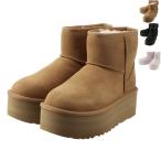 ショッピング厚底 【並行輸入品】 UGG ムートンブーツ CLASSIC MINI PLATFORM クラシックミニ 厚底 ５cmヒール ショートブーツ 1134991 0003