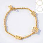 【並行輸入品】 FENDI ブレスレット フェンディ フォーエバー FFロゴ パヴェ クリスタル チェーン 8AK321 A44G