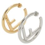 【並行輸入品】 フェンディ FENDI ピアス ラージ エフ イズ フェンディ ロゴ F IS FENDI フープピアス 2026年春夏新作 8AK626 B08