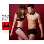 ショッピングペア カップル ペア下着 カップルパンツ 男女 お揃い レース柄 ブラ付き３点セット プレゼント ギフト 大人気 送料無料 RBK213 翌日発送