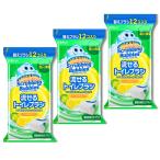 スクラビングバブル 3袋セット 流せるトイレブラシ シトラスの香り 付替ブラシ12個入 トイレ洗剤 トイレ掃除 使い捨て 3セット