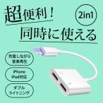 iPhone イヤホン 変換 変換アダプタ 変換ケーブル 充電 音楽 通話 ゲーム 同時 2in1 iPad 最新iOS 対応 lightning アイフォン あいふぉん アイホン