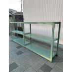  б/у средний количество подставка / склад полки / для бизнеса полки / steel полки / стальная стойка / болт отсутствует /H1500×W3655×D570/300kg для 