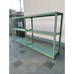  б/у средний количество подставка / склад полки / для бизнеса полки / steel полки / стальная стойка / болт отсутствует /H1800×W3655×D570/300kg для 