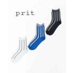 prit プリット シアーストライプソックス P02561 レディース 靴下 ソックス ナチュラル ファッション ナチュラル服 カジュアル シンプル プレゼント ギフト