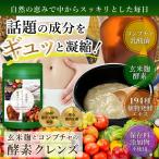 酵素 ダイエット サプリ 乳酸菌 腸活 菌活 酪酸菌 コンブチャ 生酵素 麹酵素 植物醗酵 甘草 無添加 サプリメント 玄米麹とコンブチャの酵素クレンズ 60粒