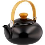 ショッピングやかん やかん ホーローケットル 2L ブラックットル 2L ヤカン 無地 シンプル 黒 前川金属 雅 ケトル かわいい インテリア 雑貨 レトロ やかん ポイント消化