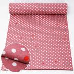 ショッピング水玉 着物 反物 洗える 小紋 水玉 ピンク 総柄 着尺 きもの たんもの 未仕立て 和裁 和装 布 生地