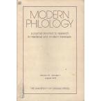 Modern Philology : Volume 73 Number 1 August 1975