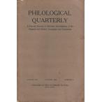 Philological Quarterly : Volume XIX October 1940 Number 4
