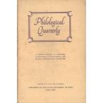 Philological Quarterly : Volume XLII July 1963 Number 3