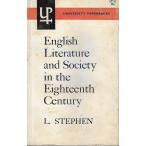 English Literature and Society in the Eighteenth Century