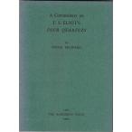 A commentary on T.S. Eliot's four quartets