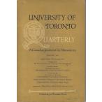 University of Toronto quarterly : a Canadian journal of the humanities JANUARY,1965