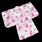 女の子　子供 浴衣　SEIKO MATUDA  KIDS 5〜6歳用（110サイズ）-薔薇・ハート/白・ピンク- [ 0909-054 ]　ゆかた こども 松田聖子 まつだせいこ 紐付き