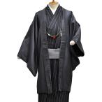  мужской готовый полиэстер мелкий рисунок кимоно * перо тканый комплект [ 1506-1853 ] кимоно. клетка ... мужчина мужской джентльмен полоса черный серый сразу надеты ...