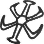 ヘルメット用ライナーシリカゲル素材髪型 崩れない 髪型を守るエアーヘッド 通気性 蒸れ防止 ヘルメット用ライナー 黒