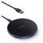 ショッピング携帯充電器 ワイヤレス充電器最大20W出力 USB Type-Cポート超薄型急速充電パッド  iPhone AirPods Galaxy などの機種に対応 送料無料