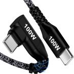 USB C кабель L знак PD соответствует type c 100W/5A внезапный скорость зарядка L type мощный 1.8M разъединение предотвращение нейлон плетеный зарядка код модель c смартфон /MacBook/iPad/Iphone/Andorid