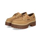 ショッピングTimberland Timberland ティンバーランド STONE STREET BOAT SHOE レディースシューズ 厚底 本革 3EYE(ストーンストリートボートシューズ) A6AUS231 ウィート