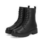 heal me ヒールミー レディース レースアップマニッシュブーツ 幅広3E 滑りにくい スニカル 225310 ブラック