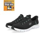 ショッピングSlip SKECHERS スケッチャーズ SLIP-INS スリップインズ GLIDE-STEP-PURSUIT 超軽量 レディーススニーカー グライドステップ 104547 BKTQ ブラック/ターコイズ