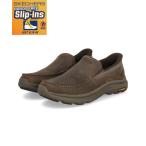SKECHERS スケッチャーズ SLIP-INS スリップインズ POLLARD-OSGOOD 本革 メンズスリッポン カジュアルシューズ ポラードオズグッド 205334 COC [HF] カカオ