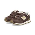 new balance ニューバランス I313 V2 ベビースニーカー 子供靴 ワンベルト キッズシューズ ストラップ I3135DE ブラウン/ベージュ 爆買