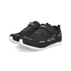 SUPERSTAR スーパースター バネのチカラ キッズスニーカー【超軽量】子供靴 運動会 運動靴 ストラップシューズ SS J7210G ブラック(白底)