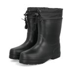 Dip ディップ メンズ フード付き防寒ハーフ丈レインブーツ 暖かボアライナー 長靴 かるぽか 52504 ブラック