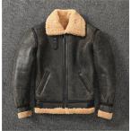  мутон жакет боа жакет m-to пальто B3 "куртка пилота" кожаная куртка B-3 натуральная кожа "куртка пилота" натуральная кожа кожа ягненка натуральная кожа мужской защищающий от холода 