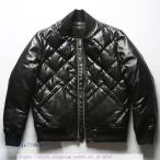 本革ダウンジャケット 菱形柄 レザーダウン 羊革ダウン 羊革 キルティング ダウン 本革ジャケット レザージャケット 防寒 メンズ