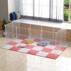  домашнее животное забор домашнее животное Circle 45×35cm 12 листов дверь имеется салон наружный класть только . независимый клетка маленький размер собака joint тип panel перегородка .. пробег предотвращение разделитель pe