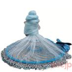 投網 鮎 手投げ網 初心者 とあみ 漁具 魚捕り 簡単 軽量 折りたたみ式 投げ網 5m