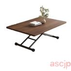 ショッピング折りたたみ テーブル 折りたたみ ダイニングテーブル テーブル 昇降式 餐? 昇降式テーブル サイドテーブル 折りたたみテーブル ガス圧 キャスター付 折りたたみ 昇降式 テーブル デ