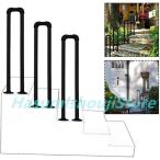 玄関用手すりセット ，階段用 手摺り 屋内屋外兼用型 階段てすり 滑り止め 安全 U字型 アプローチ手すり 歩行補助 墜落防止 動作補助 高齢者用サポート 玄関